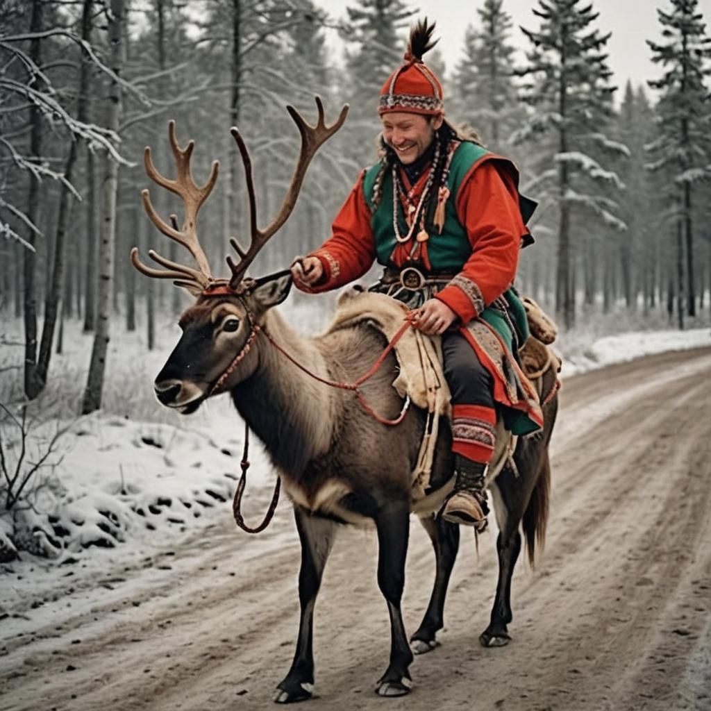 Sámi Reggae Ambassador on Reindeer