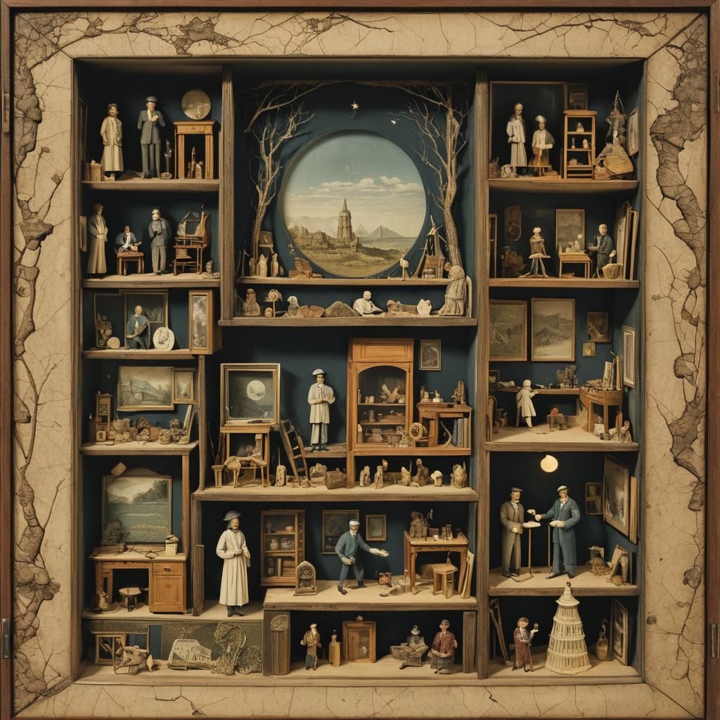 Cornell-Inspired Shadow Box Scene