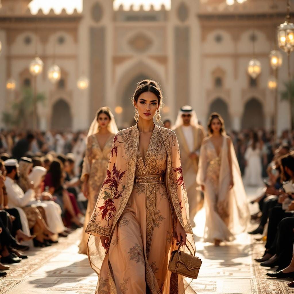 Saudi Arabian Fashion Show in Albert Kasso Style