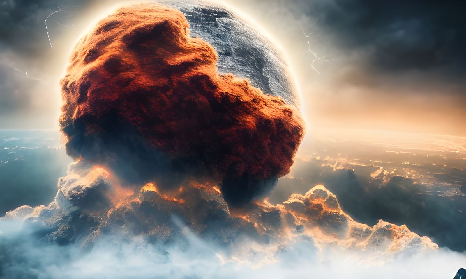Apocalyptic Meteor Strike: Hyperrealistic Cinematic Explosio...