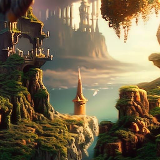 Dramatic Neverland Digital Matte Painting