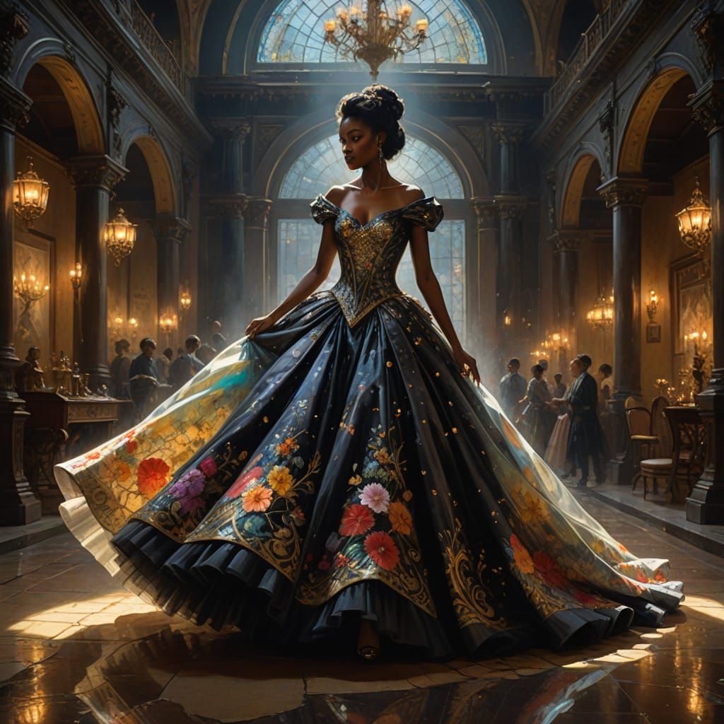 Cinderella's Enchanted Glass Slipper in Double Exposure