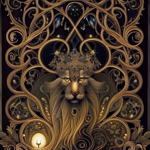 Wizard in Ethereal Forest: Golden Age Illustration