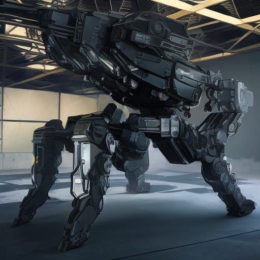 Sleek Futuristic Spaceship Conceived in Cyberpunk Aesthetic