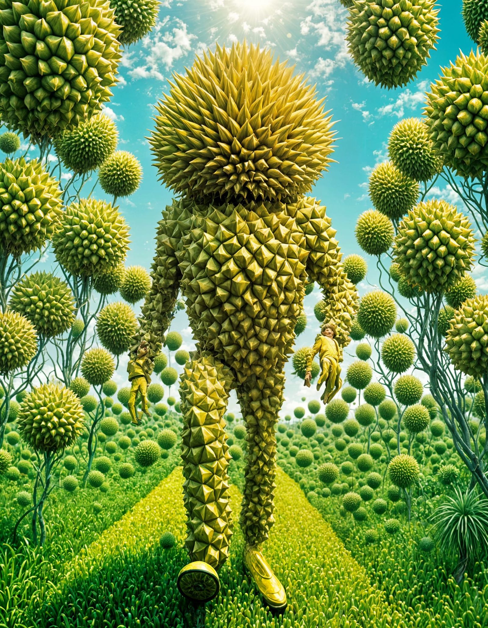 Dancing Durian: Anthropomorphic Fruit in Sci-Fi Art