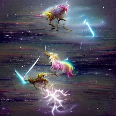 Epic Battle: Space Unicorns vs Lightning Gnomes