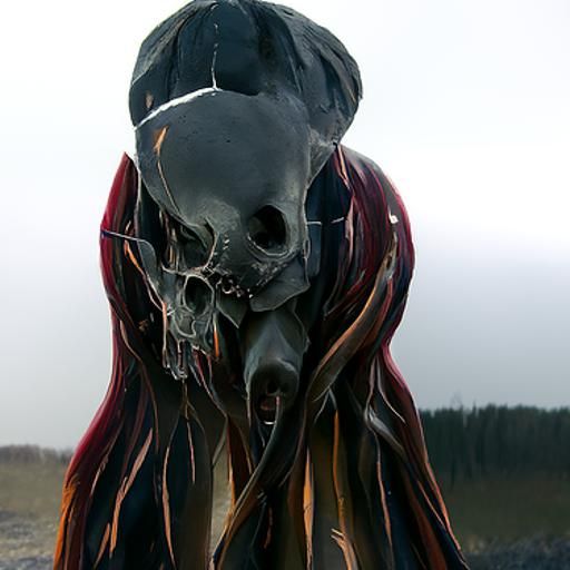 Nightmarish Skull Creature of Unholy Magic