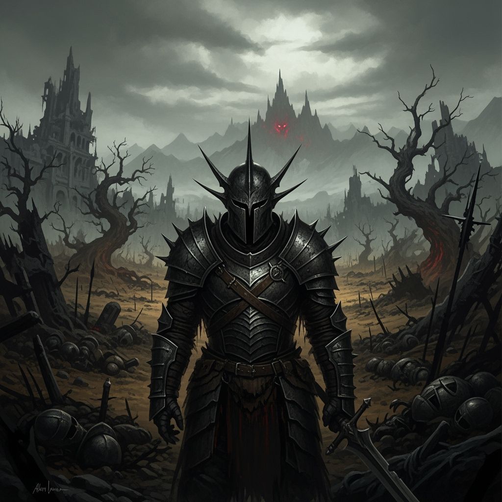 Grimdark Landscape in Fantasy Art Style