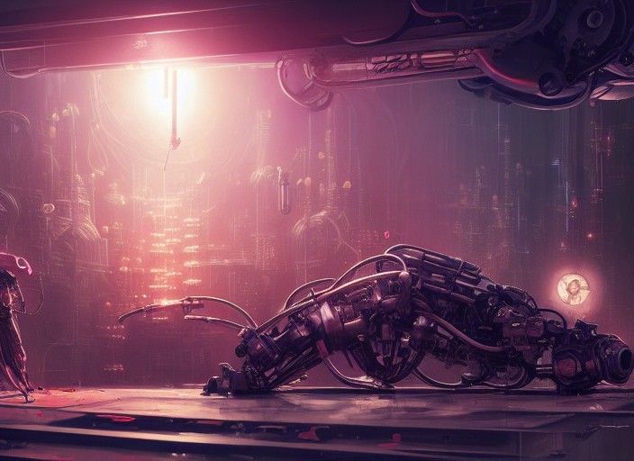 Clockpunk Open Heart Surgery in Dieselpunk Style