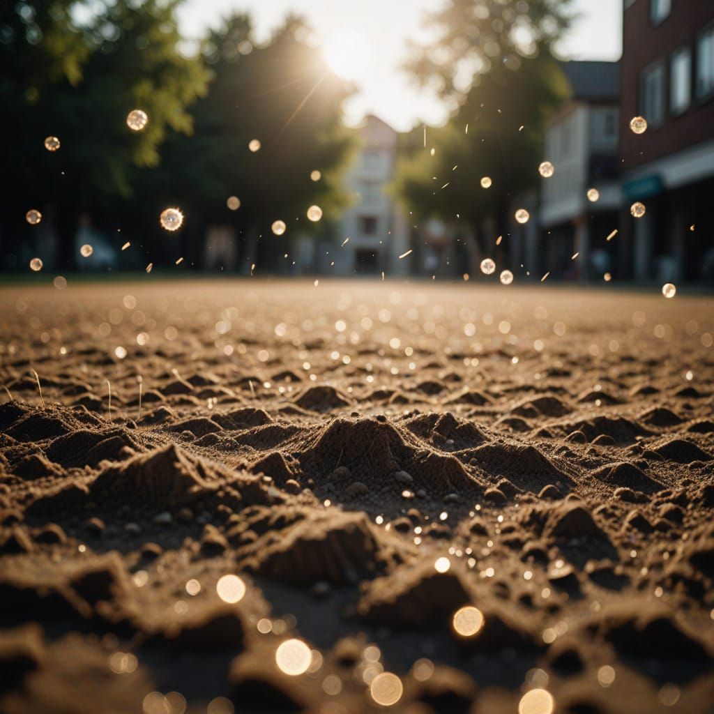 Abstract Light Particles in Shallow Depth of Field