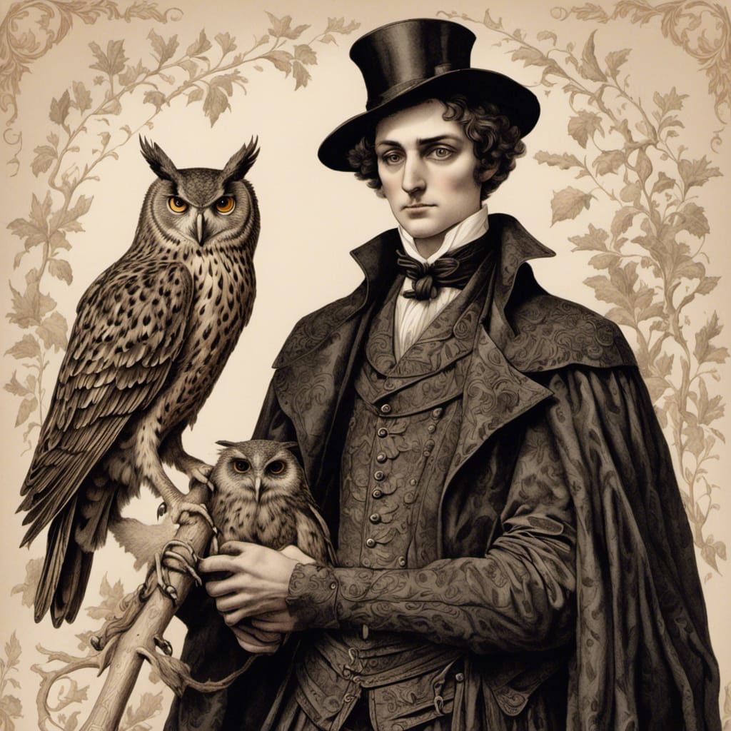Mr. Nightshade and his owls