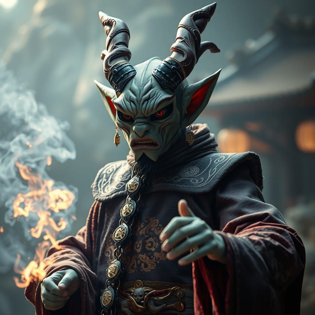 Mystical Zodiac Sorcerer in Fantasy World