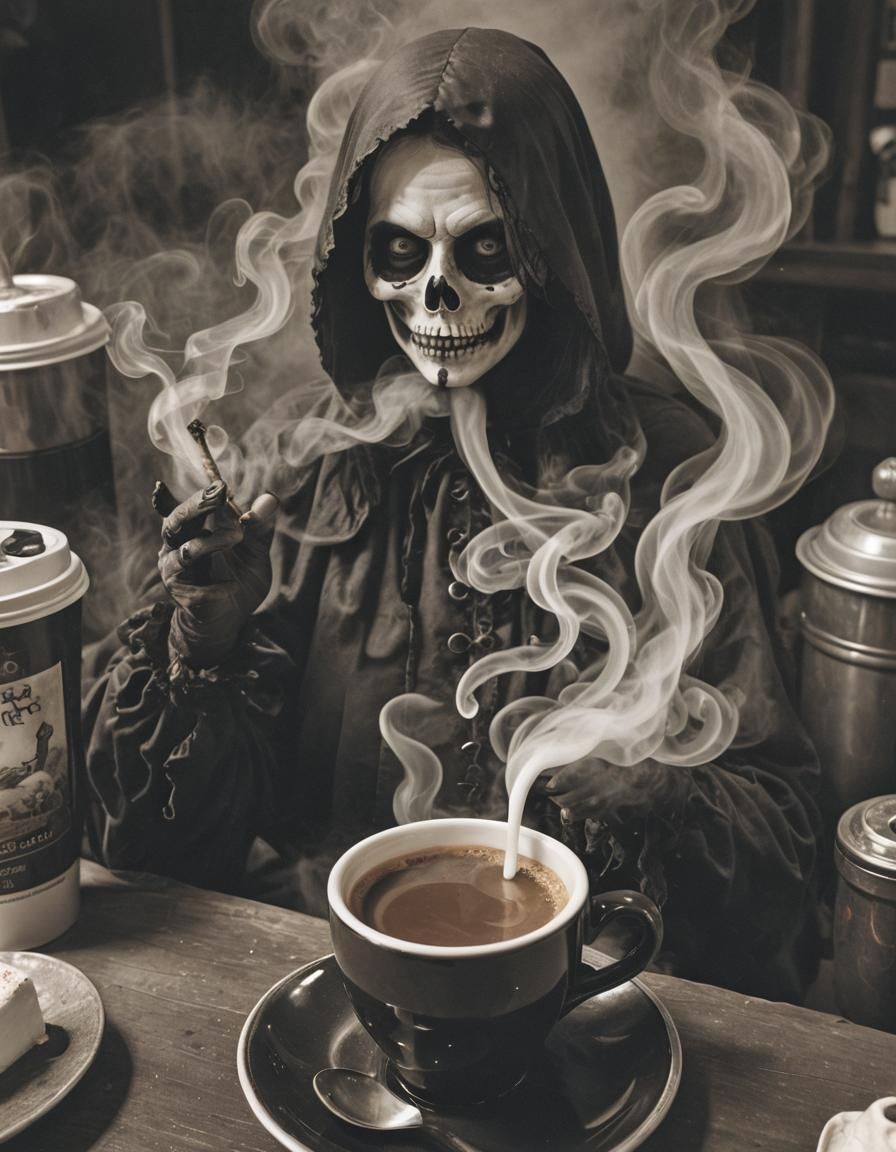 Smoke and coffee for the dead
