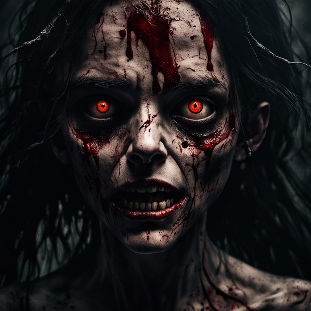 Grotesque Horror Scene in Dark Fantasy