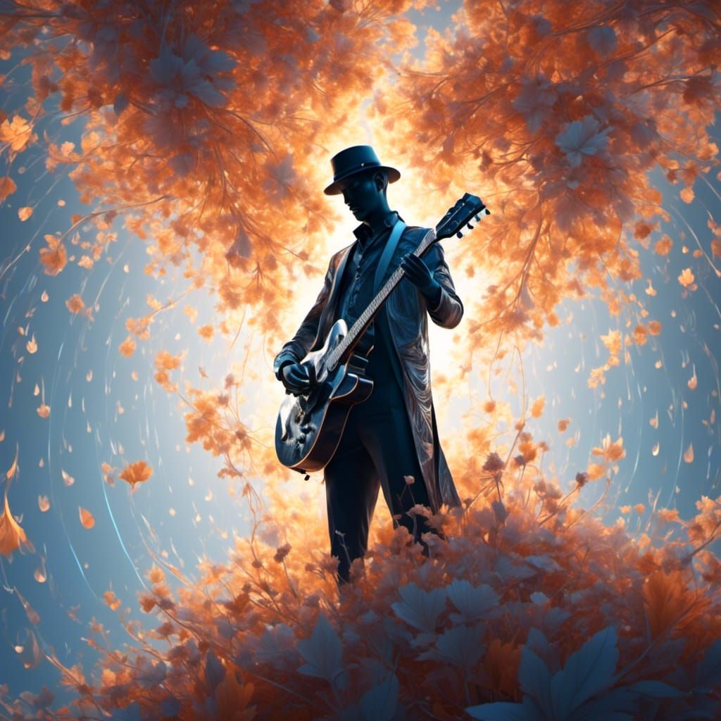 Transparent Man's Four Seasons Guitar Serenade