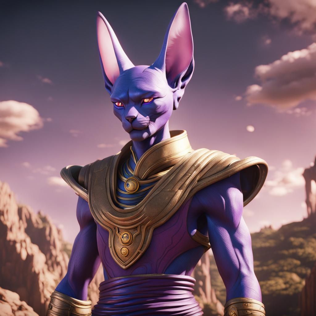 Detailed Beerus Fantasy Concept Art