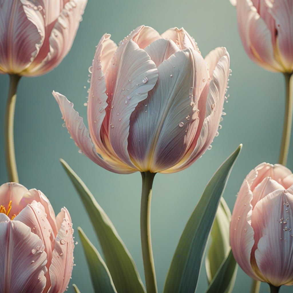 Tattoo on Pale tulip