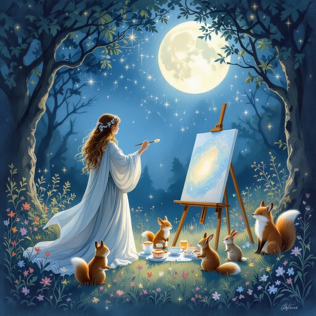 Celestial Artist Paints the Night Sky