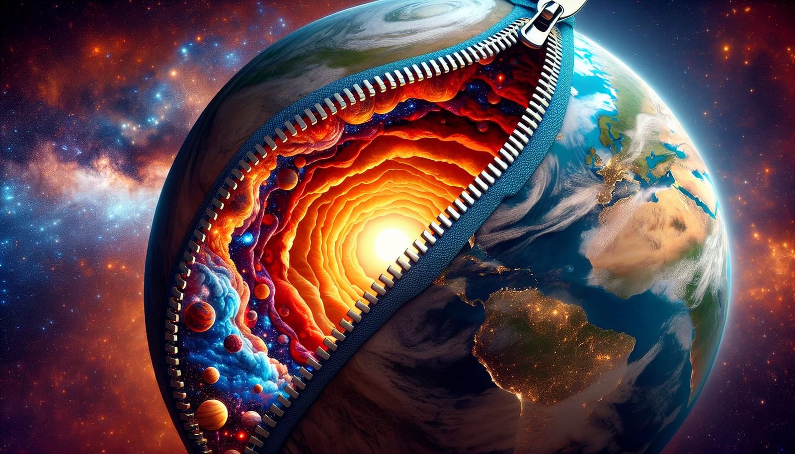 Planet Earth Unzipped: A Cosmic Core Revelation