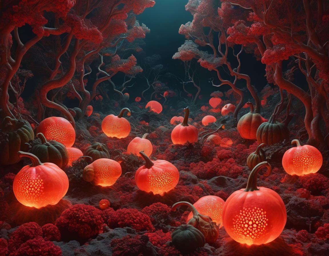 Ethereal Gourds: A Minimalist Abstract Masterpiece