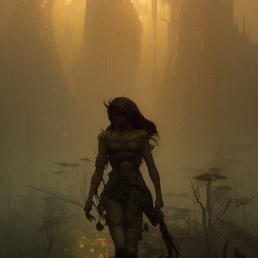 Hyperdetailed Grub in Dark Fantasy Style