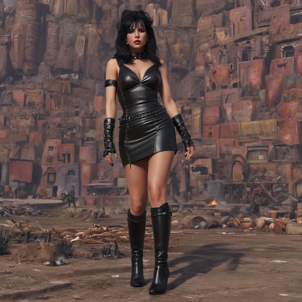 Tura Satana as Varla Attends Herod's Feast