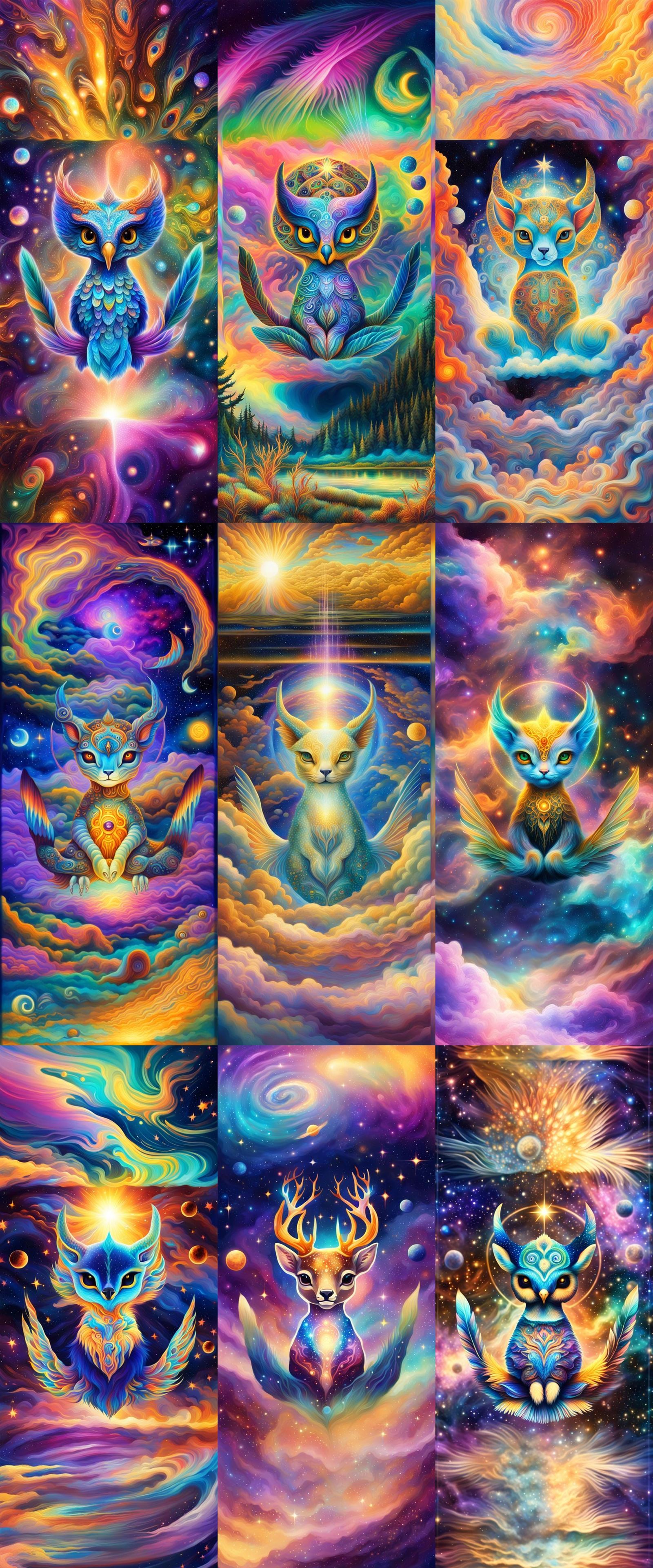 Holographic Celestial Animal in Cosmic Mixed Media