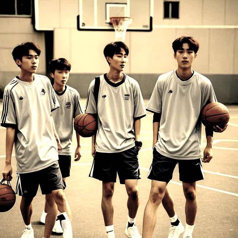 Korean Boys in Sports Clothes: Professional Photography