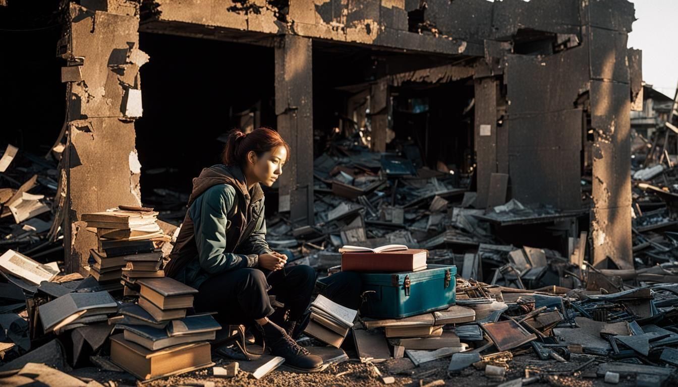 Dystopian Survivor in 2050: Black and White Photography