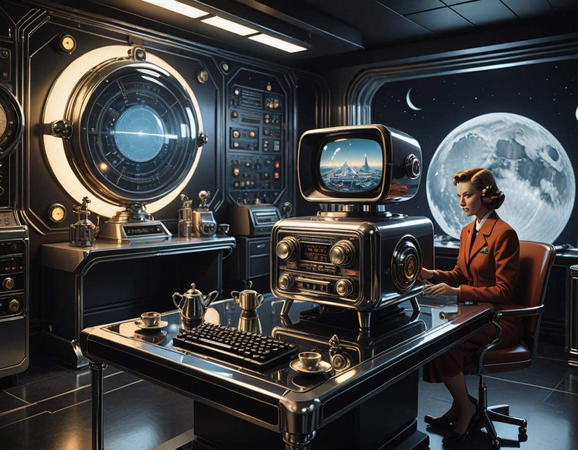 Retro-Futuristic Gadgets in Atomic Age Style