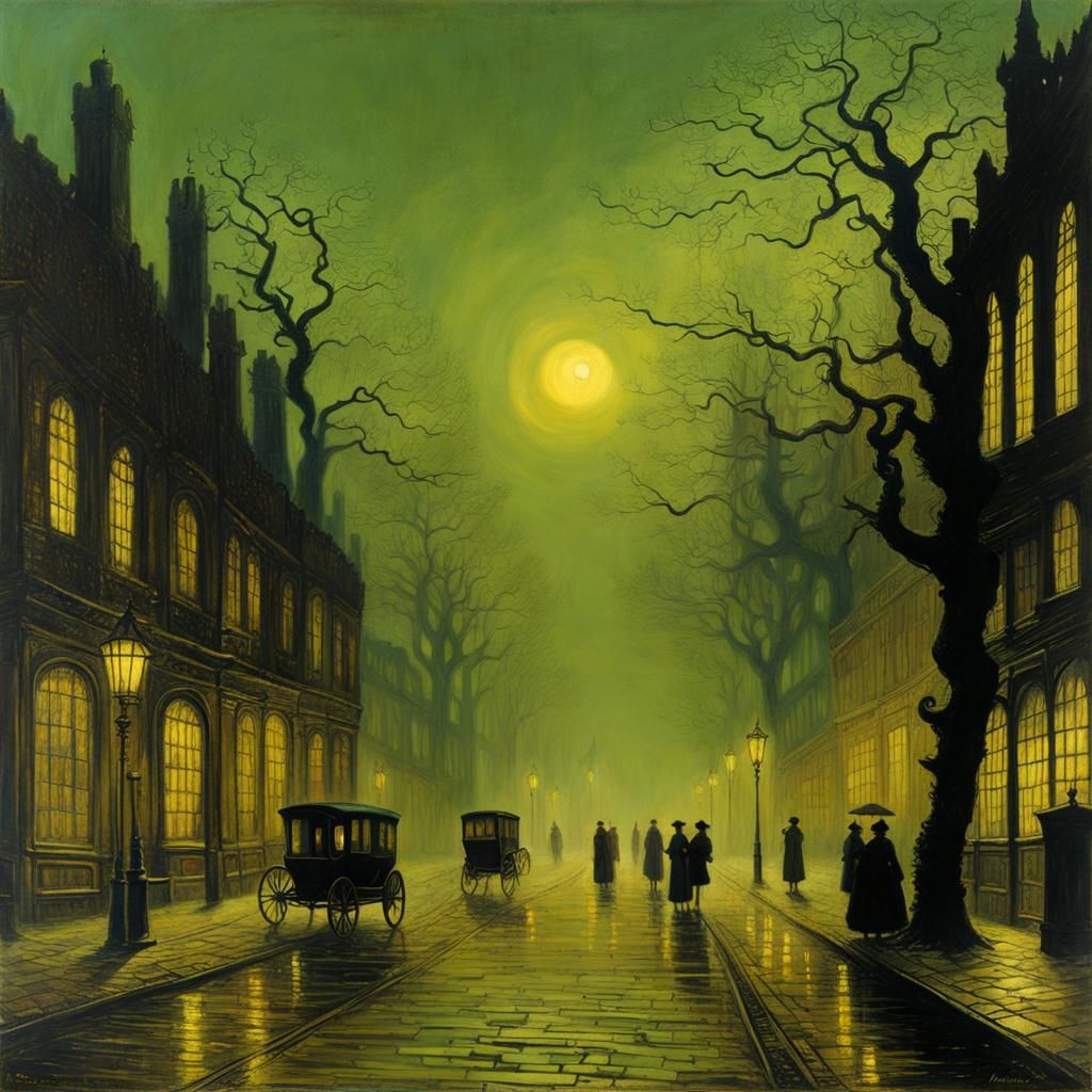 Eldritch Forest Cityscape in Victorian Style