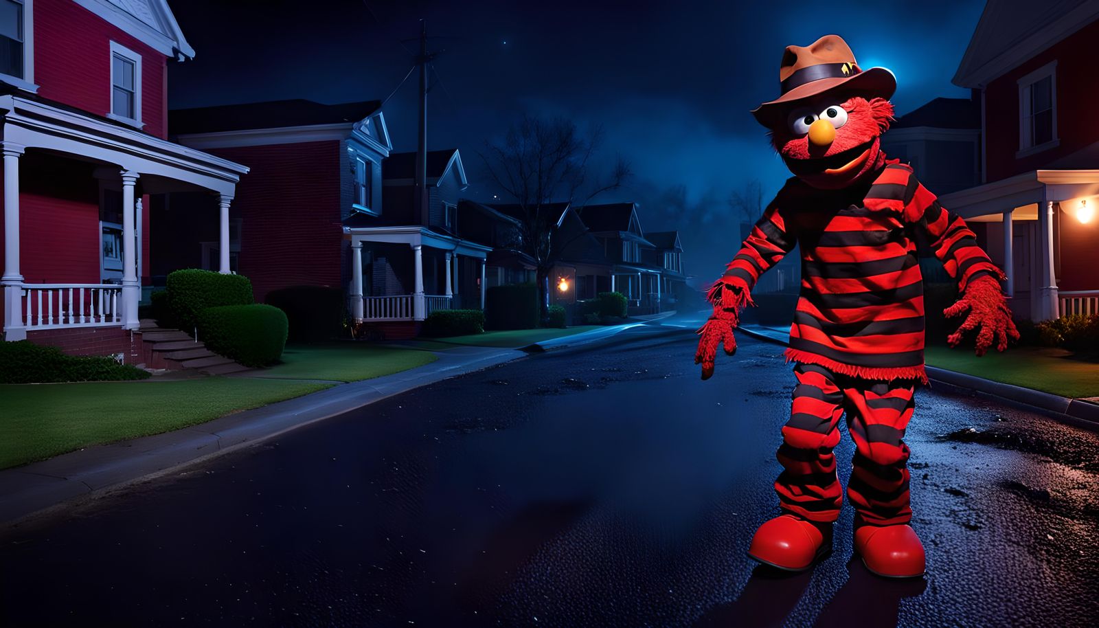 Elmo as Freddy Krueger: Hyperrealistic Horror