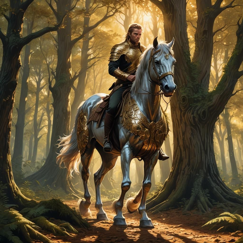 Centaur in Forest: A Fantasy Illustration