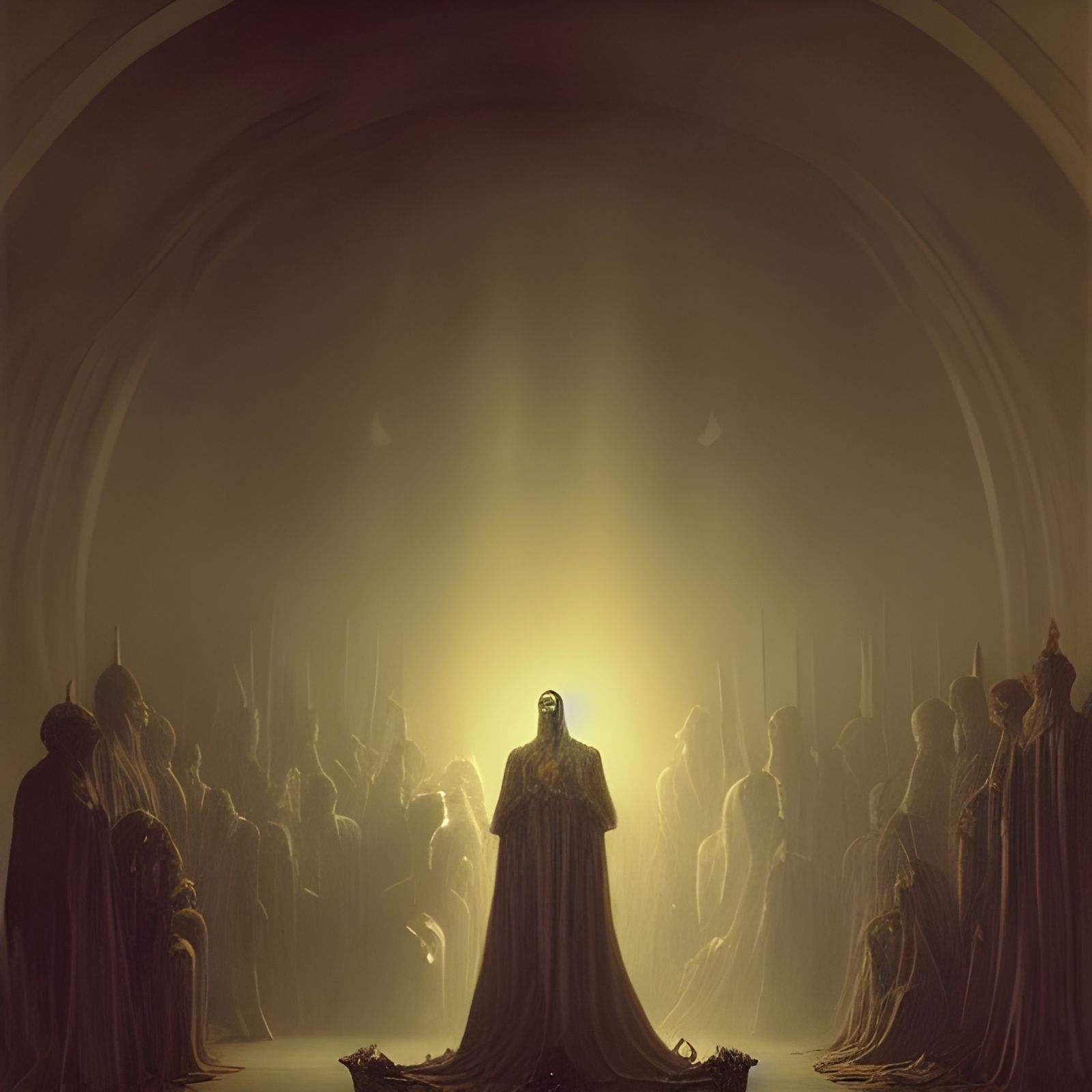 Horror Crowning of a King: Doré and Rutkowski Style