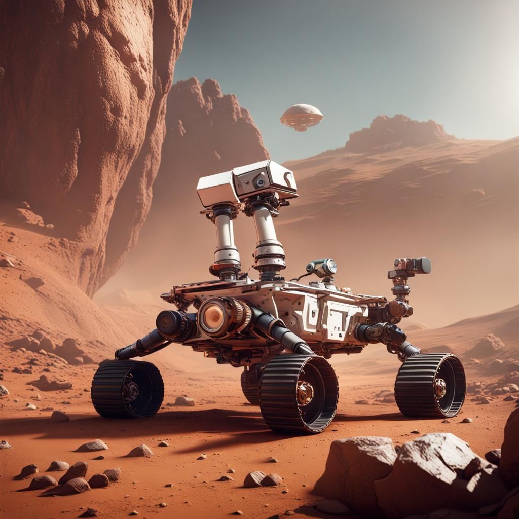 Mars Rover Versus Cat: Fantastical Showdown