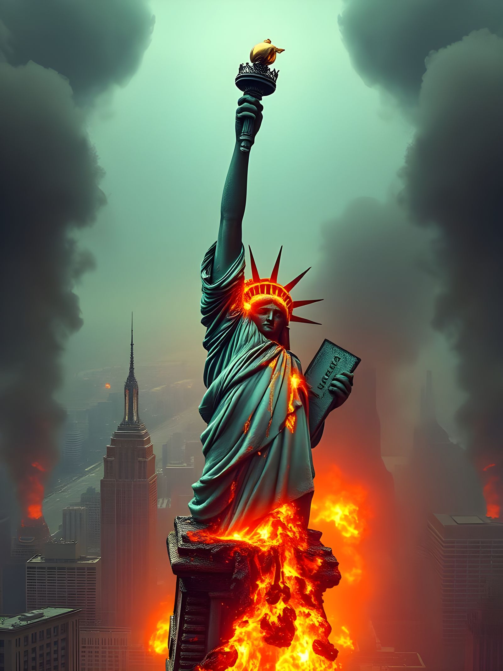 Statue of Liberty Ruins After Nuclear War