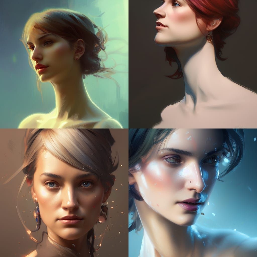 Detailed Portrait of Siri with Dynamic Lighting