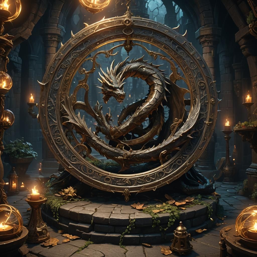 Dragons, Rings and Kings in Dark Fantasy Style