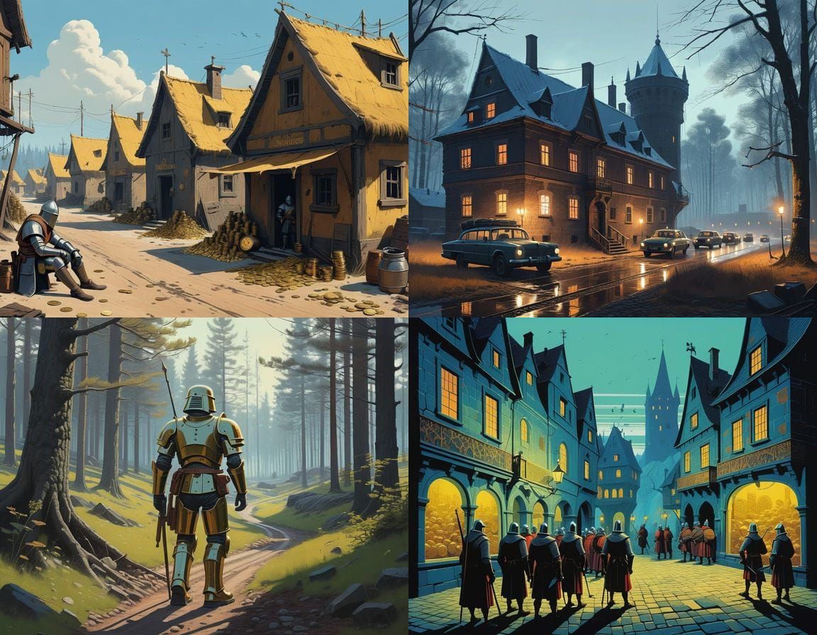 Medieval Knights in Stealthy Haste