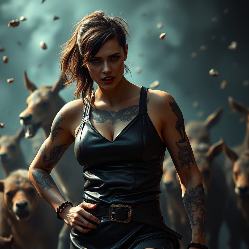 Warrior Goddess in Fierce Anger