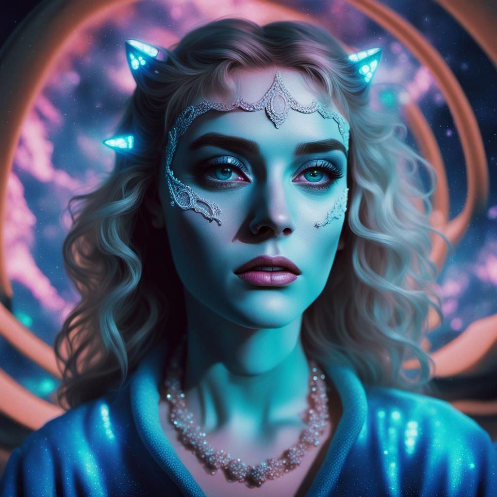 Dreamlike Vaporwave DeLorean in Ethereal Mist