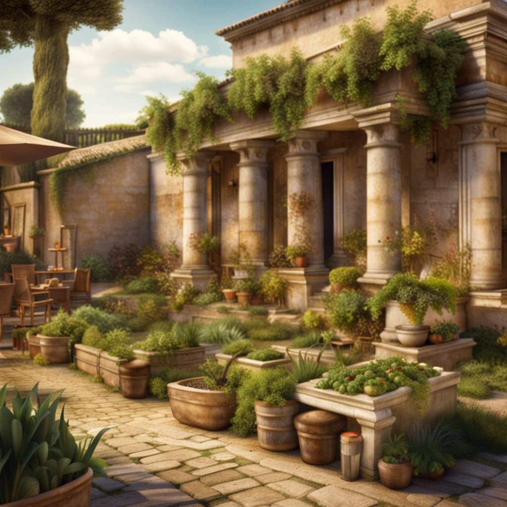 Ancient Romans Enjoying Countryside Life
