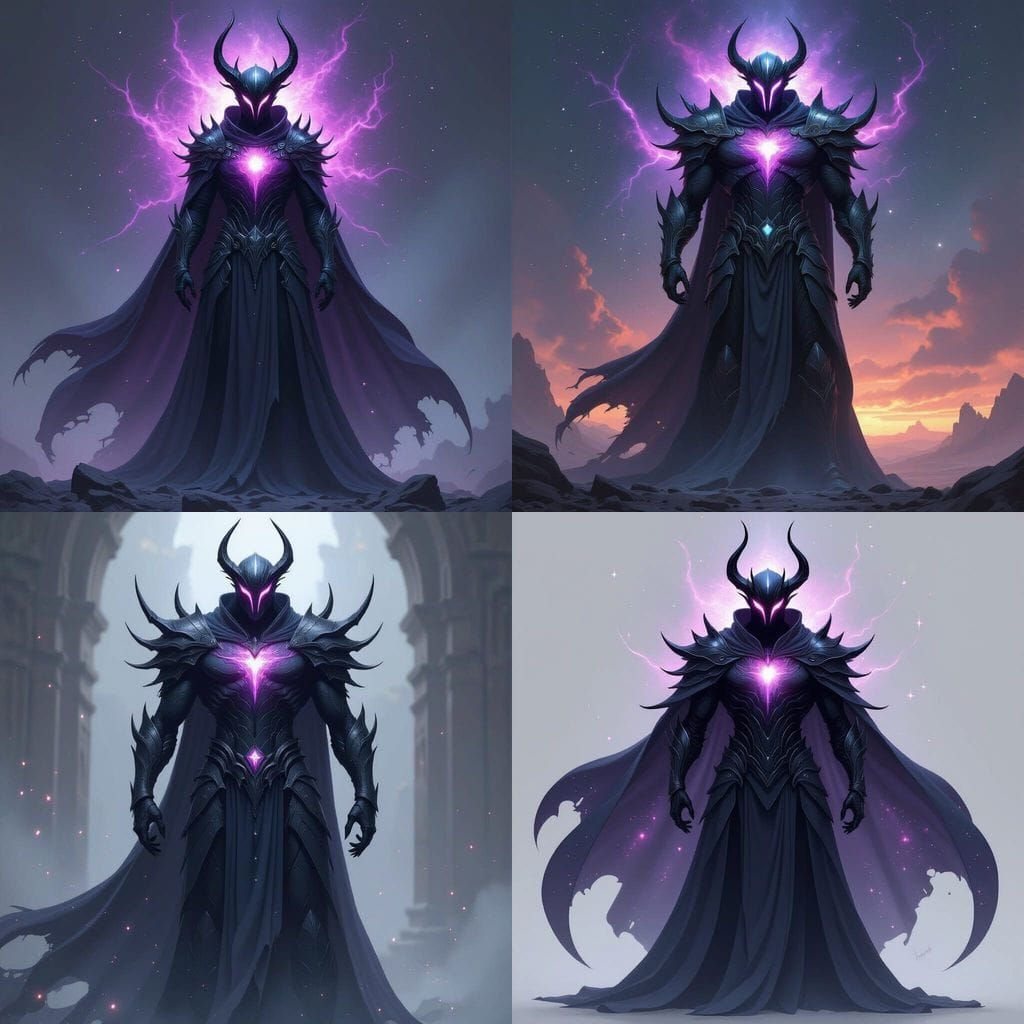 Ancient Cosmic Warrior with Nebula Core