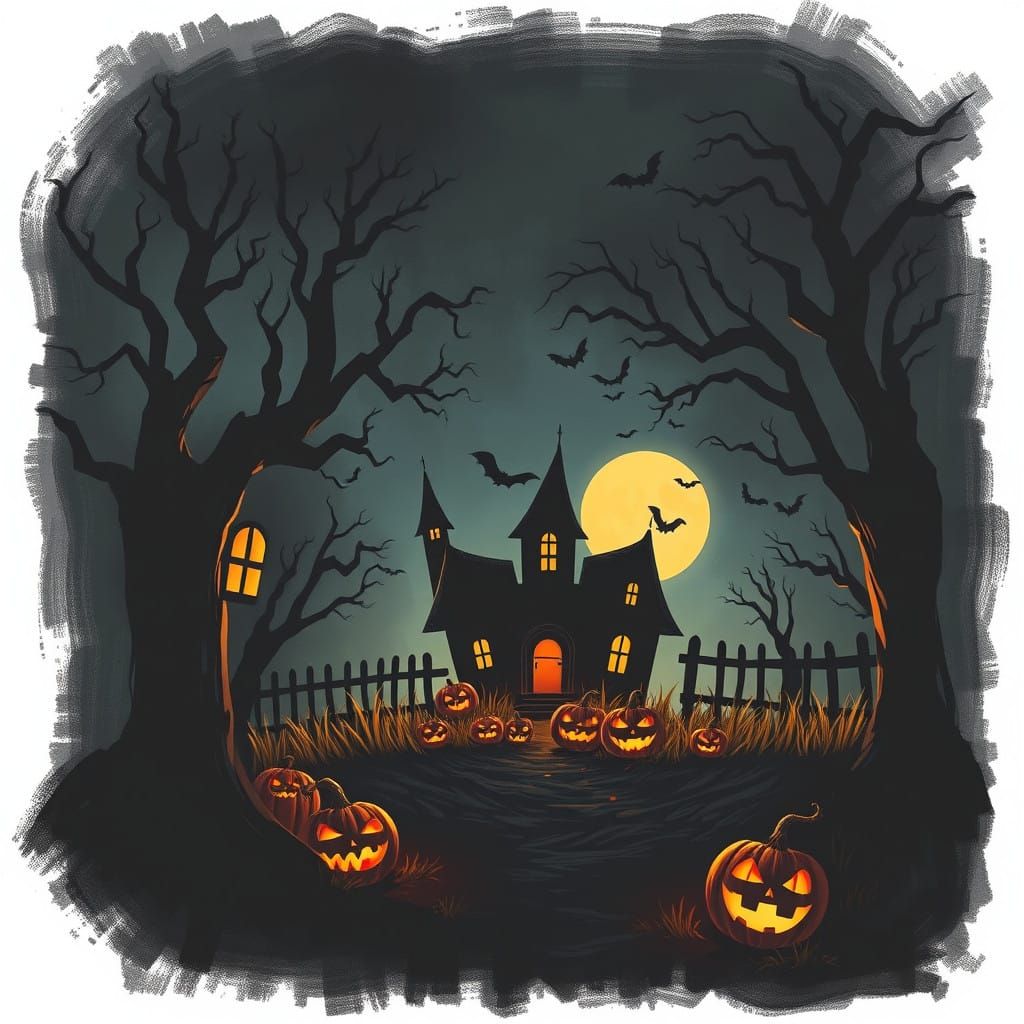 Haunted Halloween Shadows Reveal Dark Fears