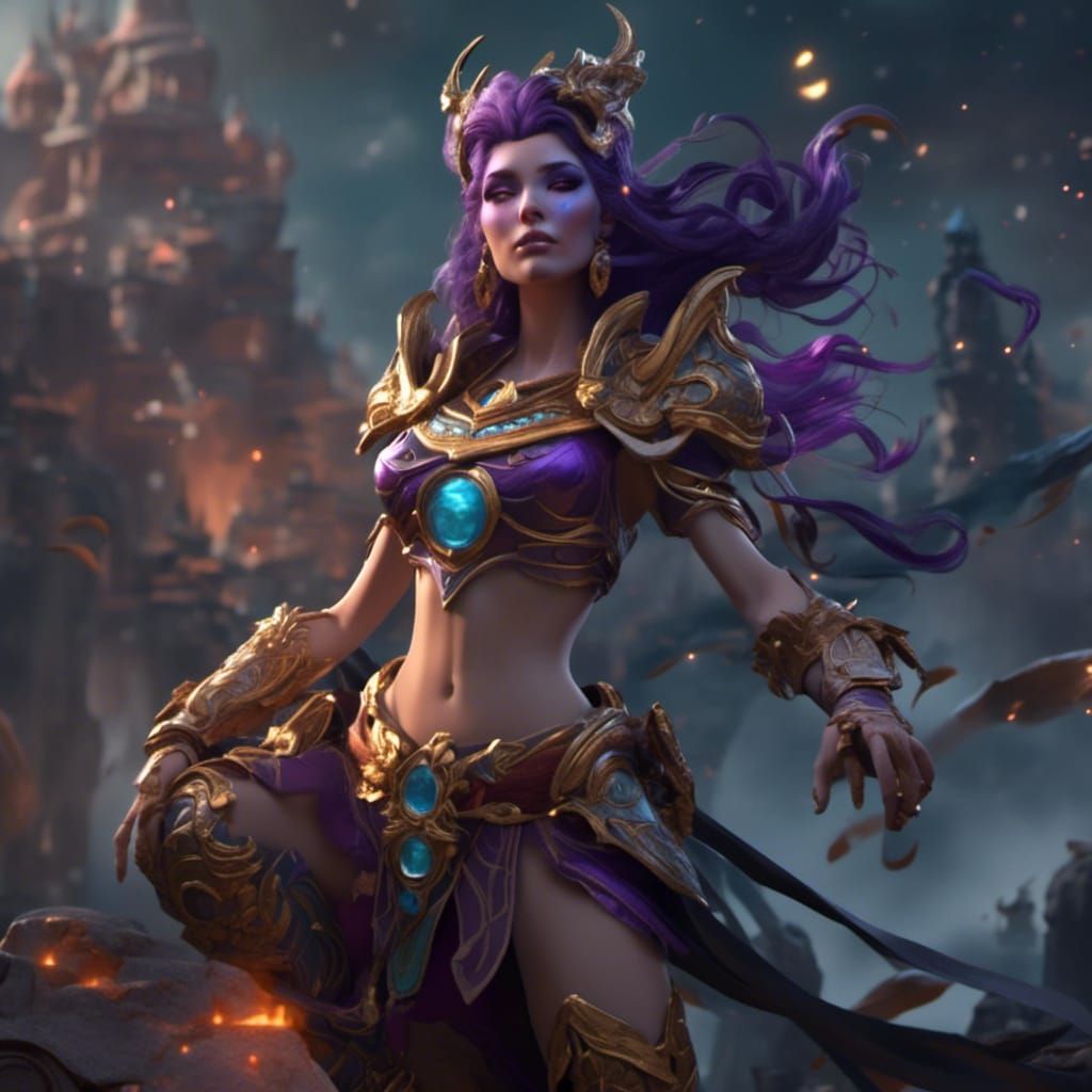 Fantastical Matte Painting with Intricate Details