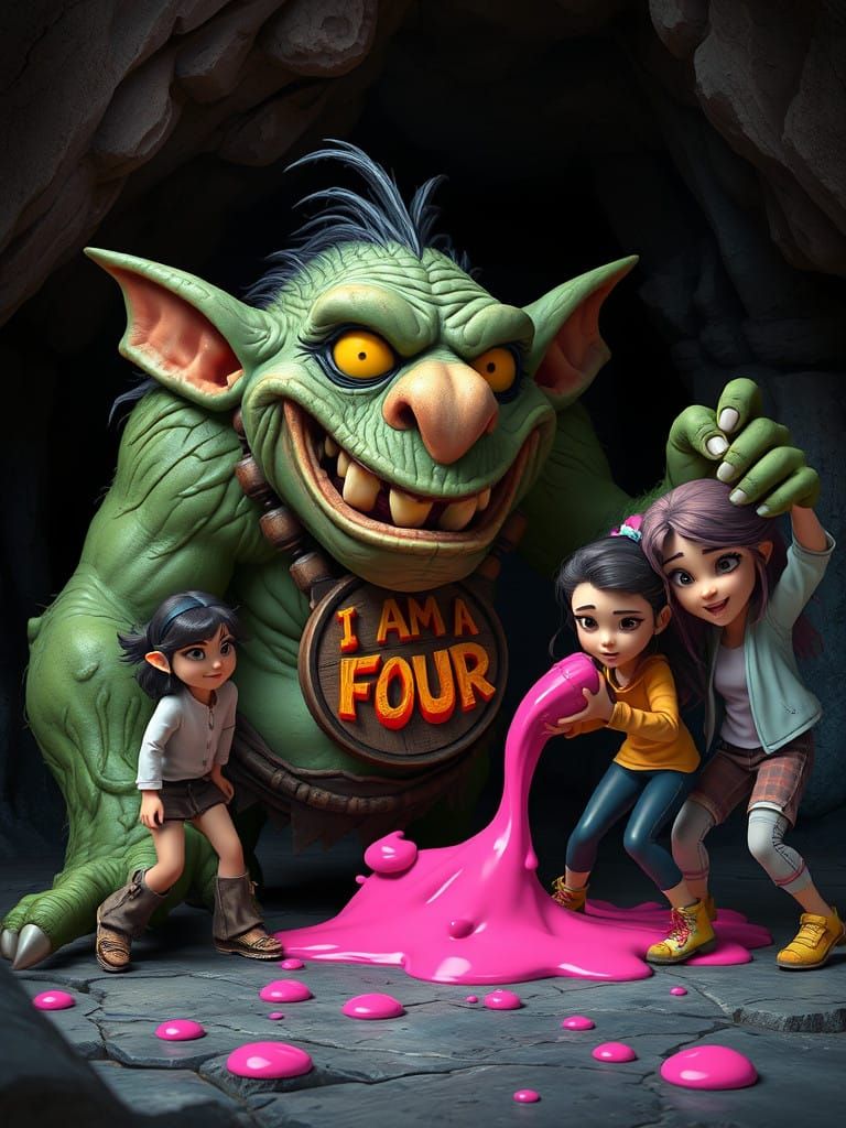 Mossy Cave Troll Unleashes Gluey Chaos