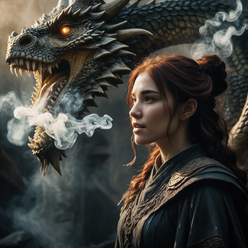 "Quit smoking, dragon!" 
"Stop thinking too much, human!"