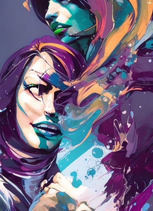 Intricate Portrait of a Rogue in Borderlands Style