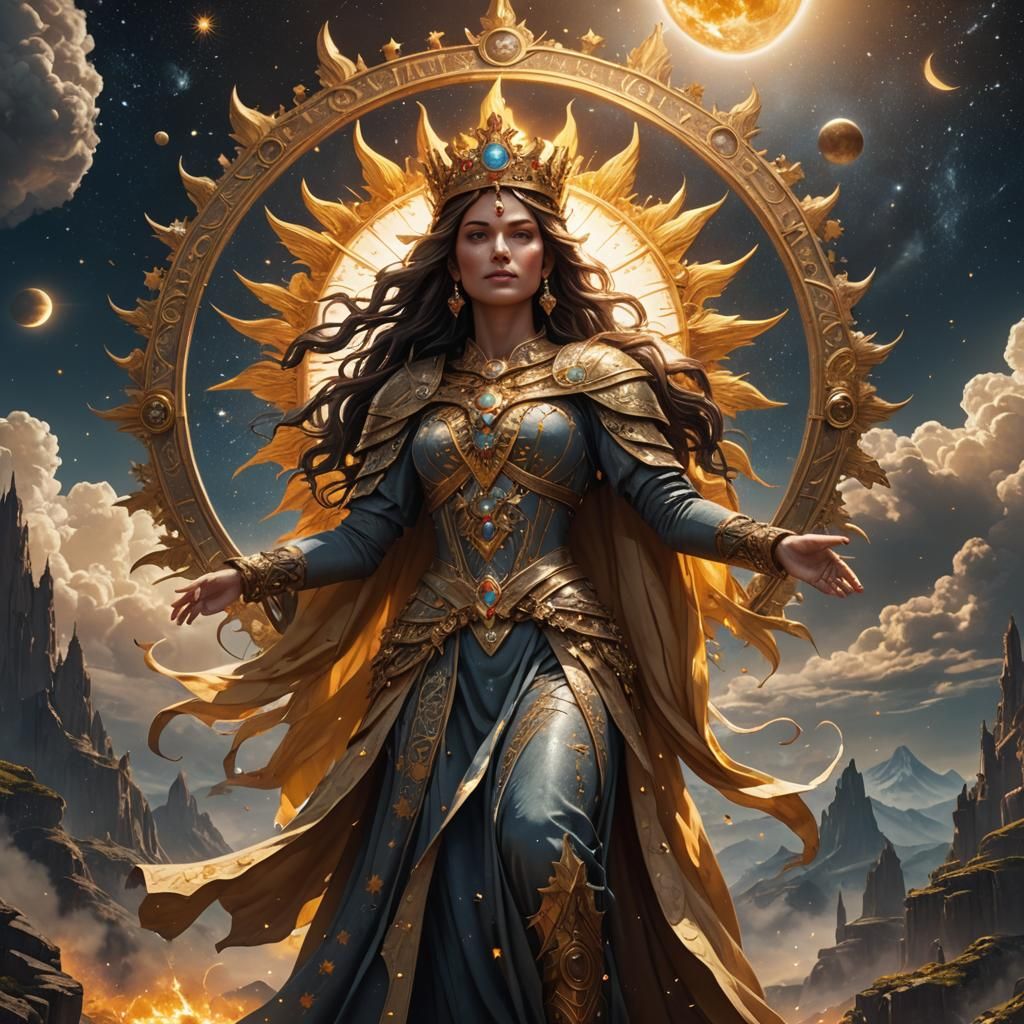 Celestial Woman Clothed with the Sun: Fantasy Art