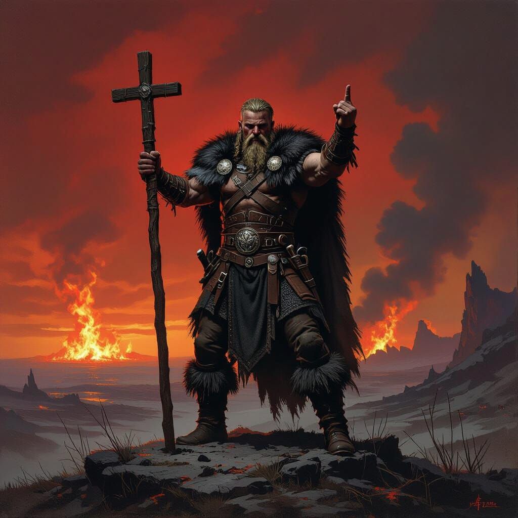 Viking Warrior Defiant on Apocalypse Edge